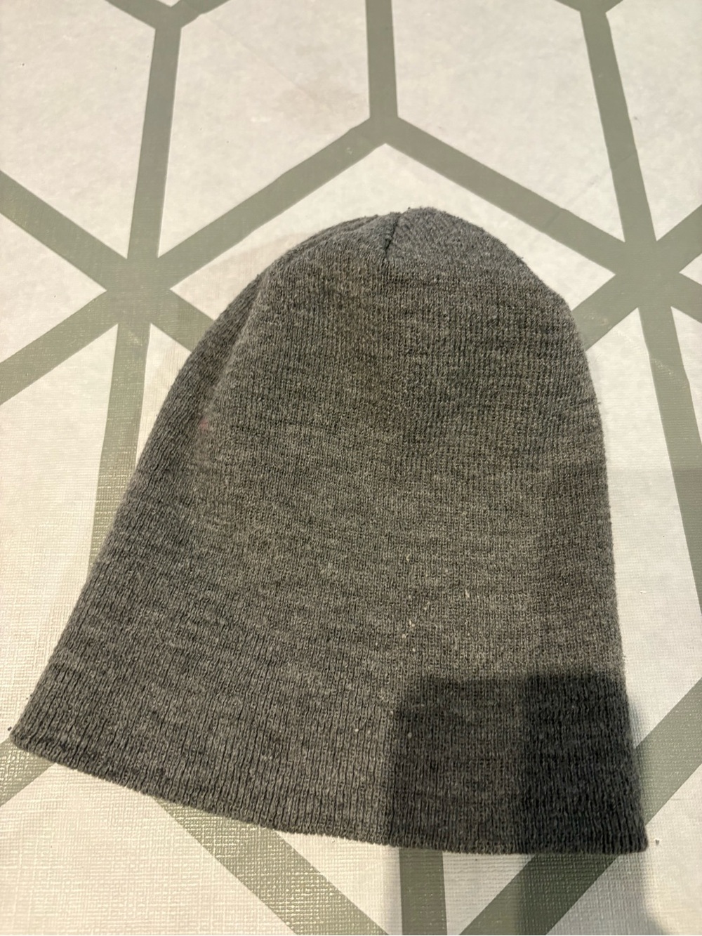 3/15$ Gray Knit Beanie Hat